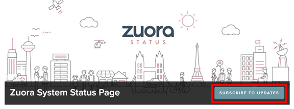 Zuora System Status Page